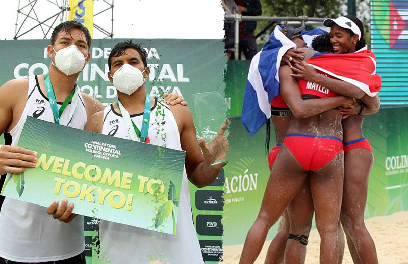 Beach duos of Cuba and Mexico advanced to the Olympics
