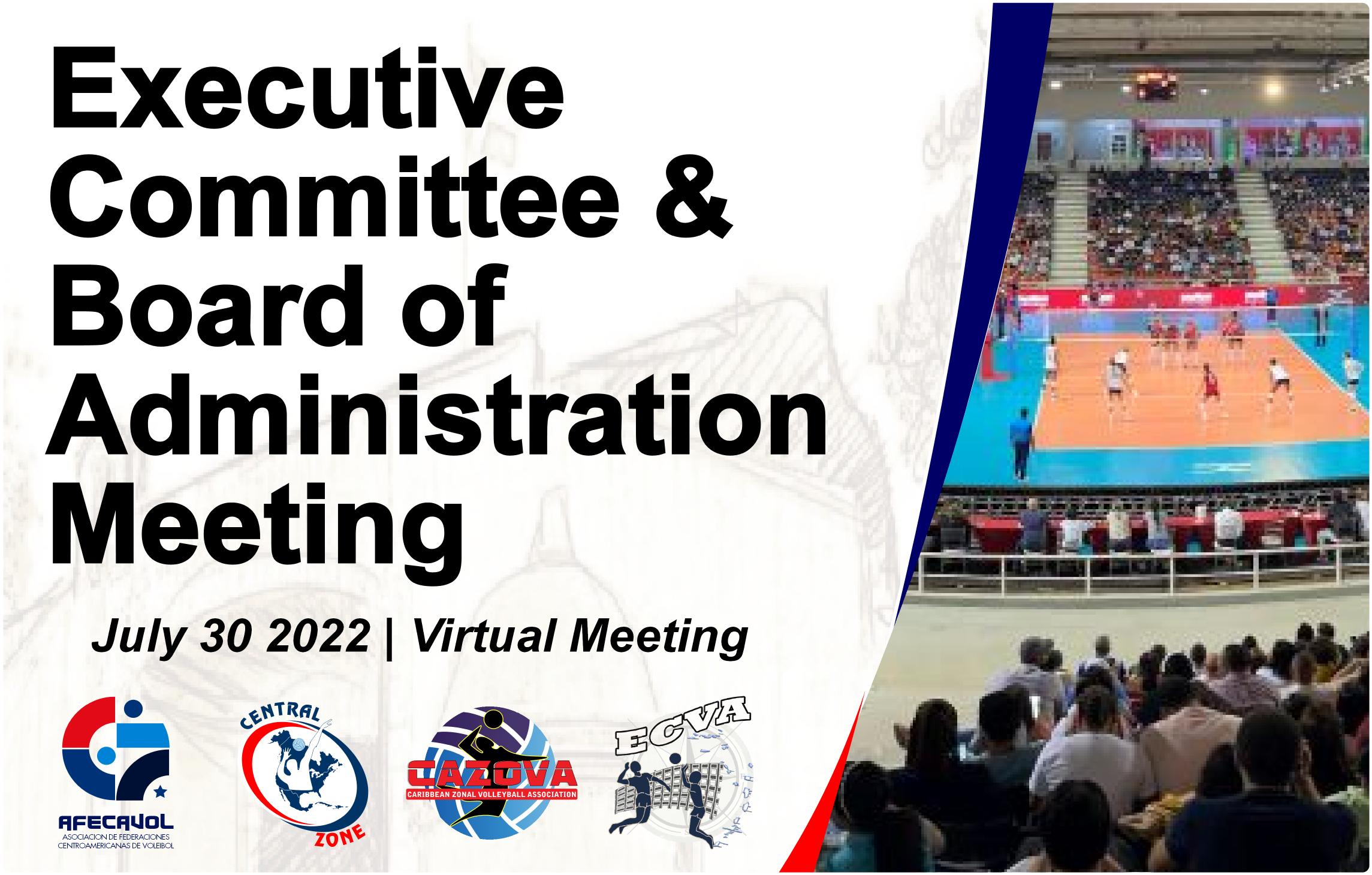 Productive NORCECA Executive Committee & Board of Administration Virtual Meeting