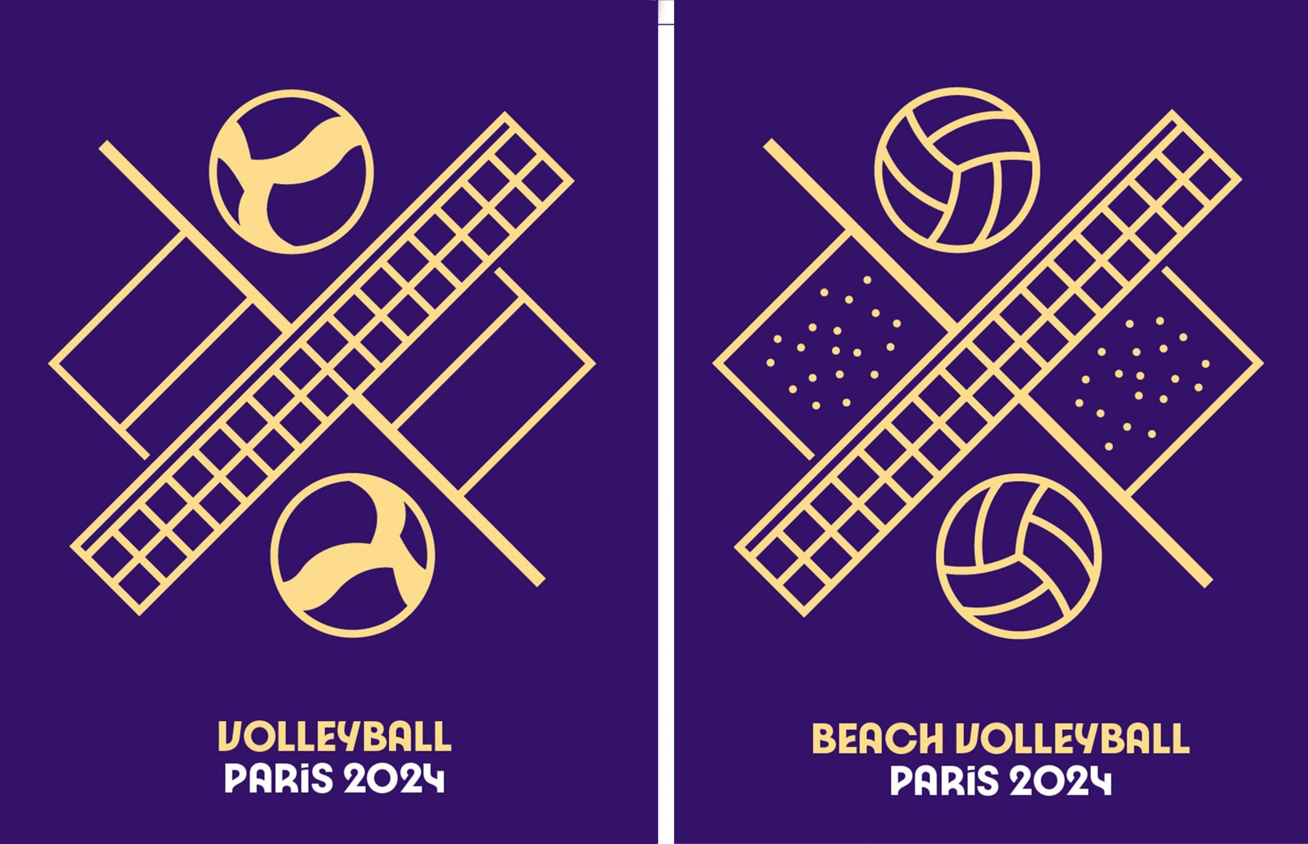 Volleyball and Beach Volleyball Olympic Pictograms Unveiled