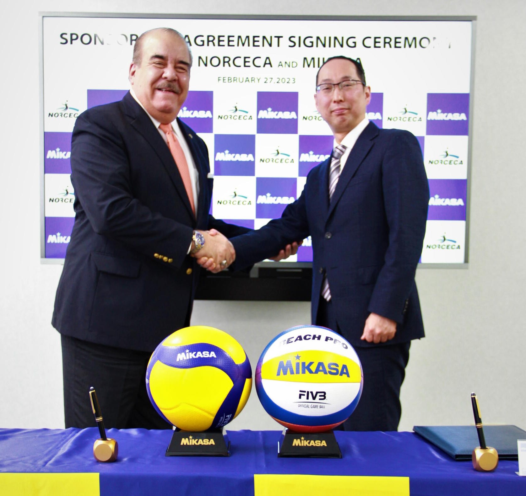 MIKASA and NORCECA Signing Ceremony