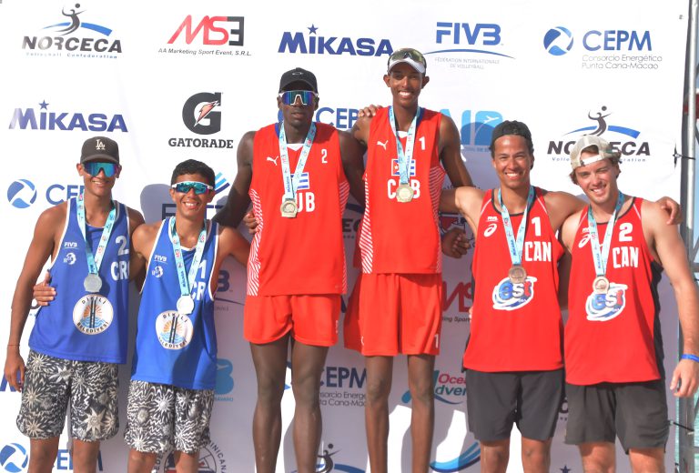 Cuba men wins gold in the Under-23 NORCECA Beach Tour
