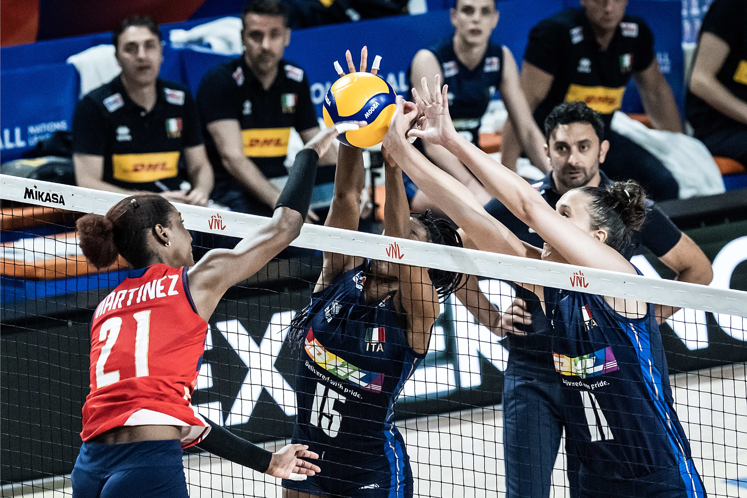 Dominican Republic loses to VNL reigning champion Italy in five-set thriller