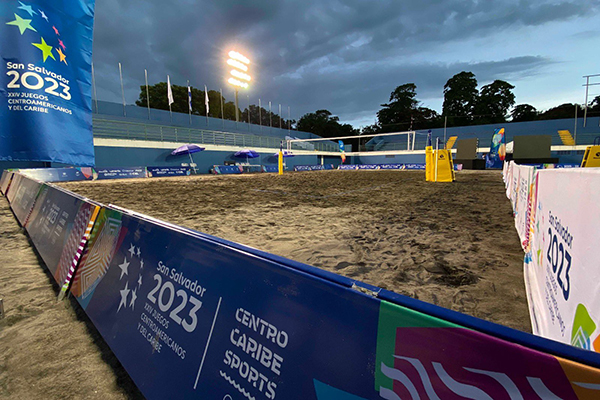 Beach Volleyball start the CAC Games San Salvador 2023