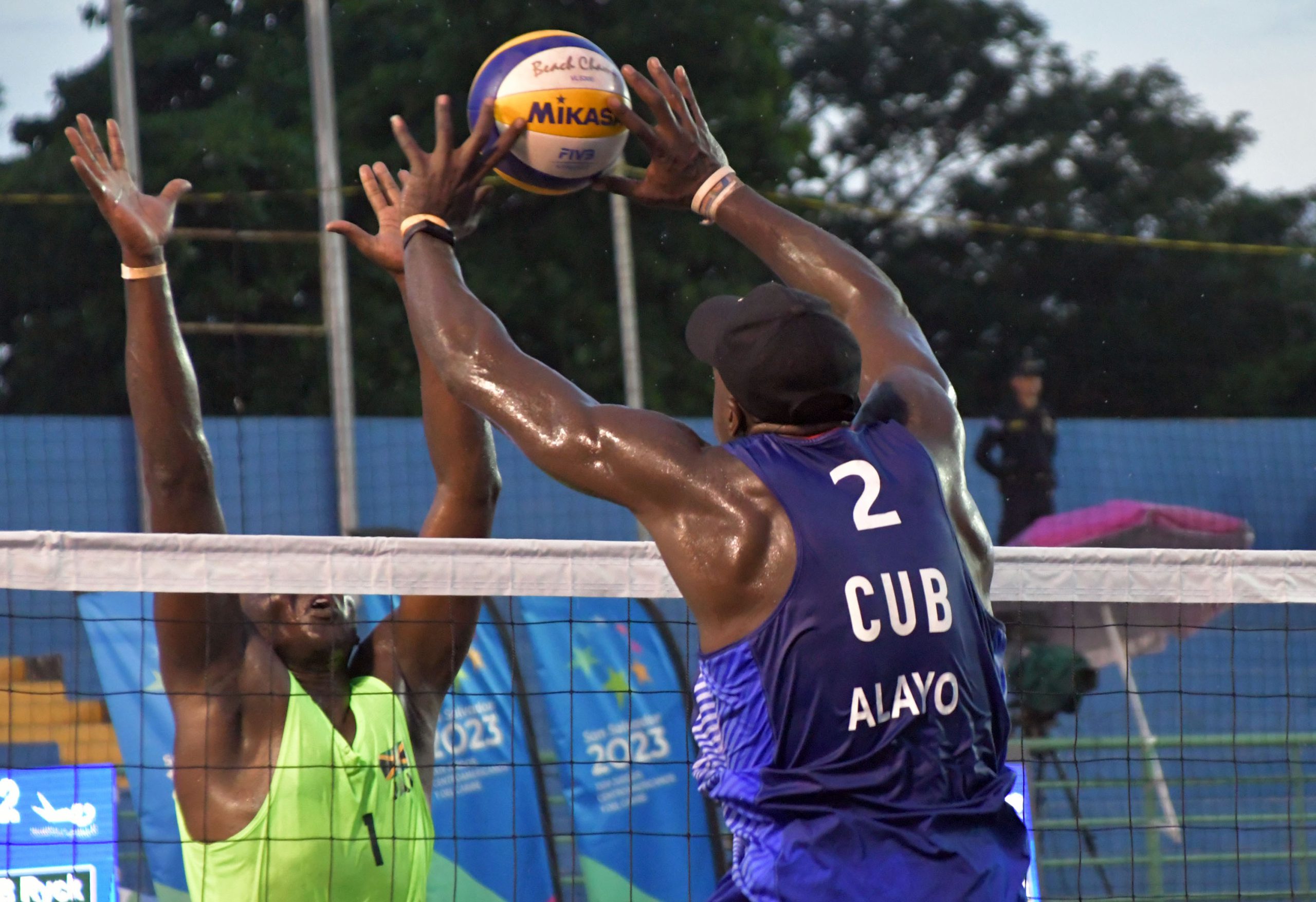 Intense day of Men’s Beach Volleyball at the CAC Games 2023