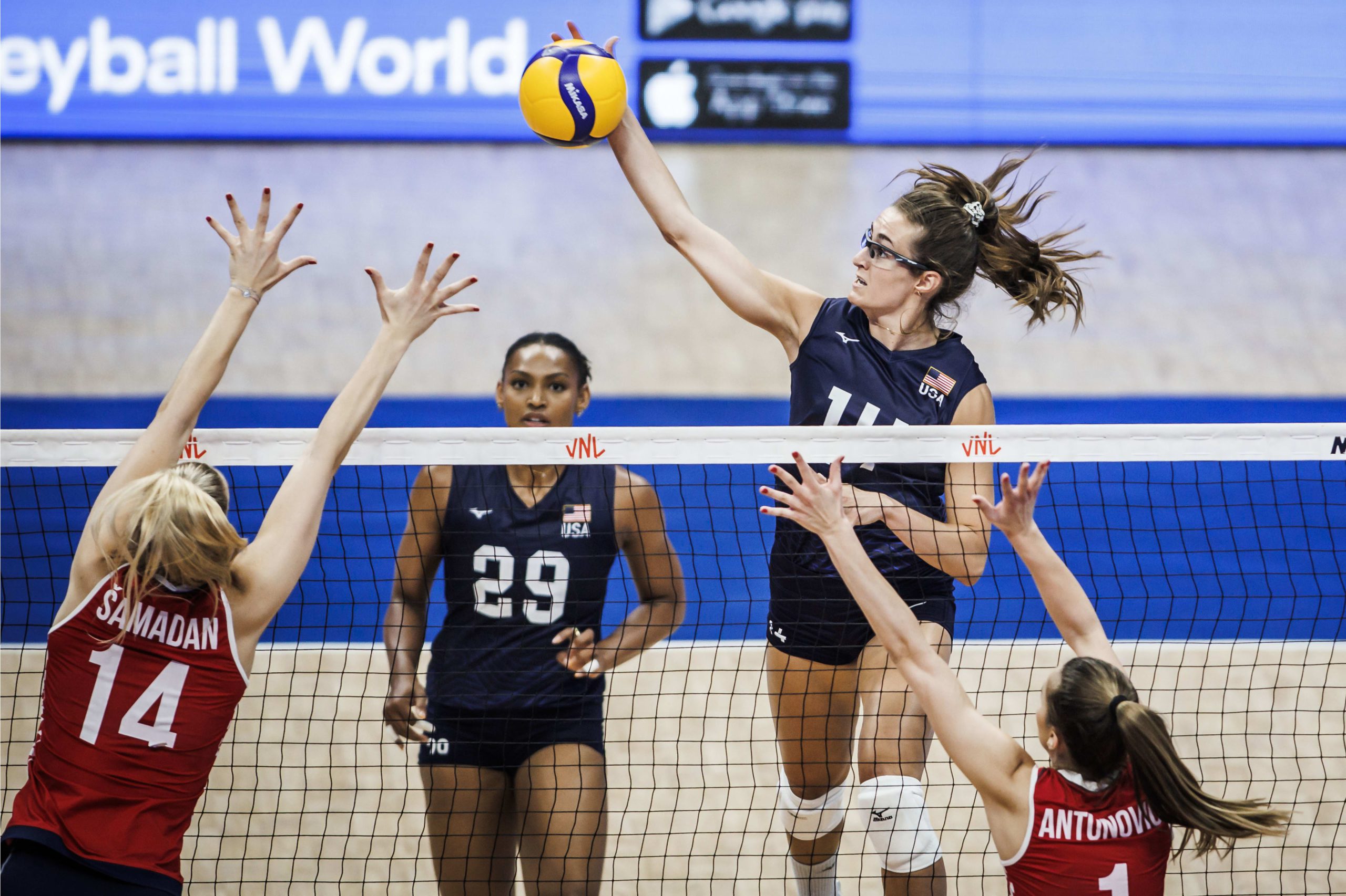 U.S. Women start VNL Week 2 by defeating Croatia