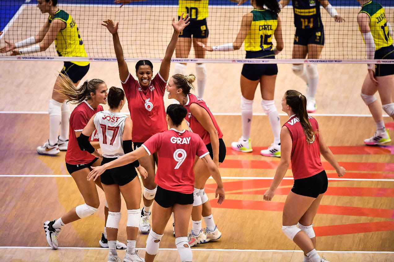 Canada wins epic battle with Brazil, USA and Dominicans swept their opponents