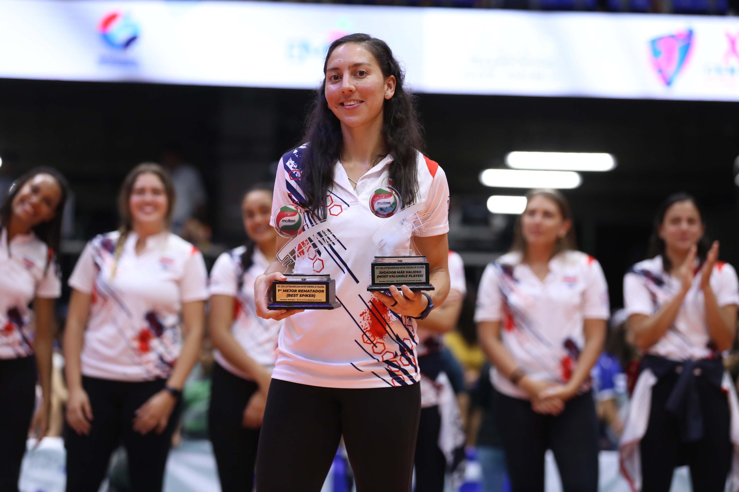 Marcela Araya, the MVP of the Women’s Senior Central American Cup