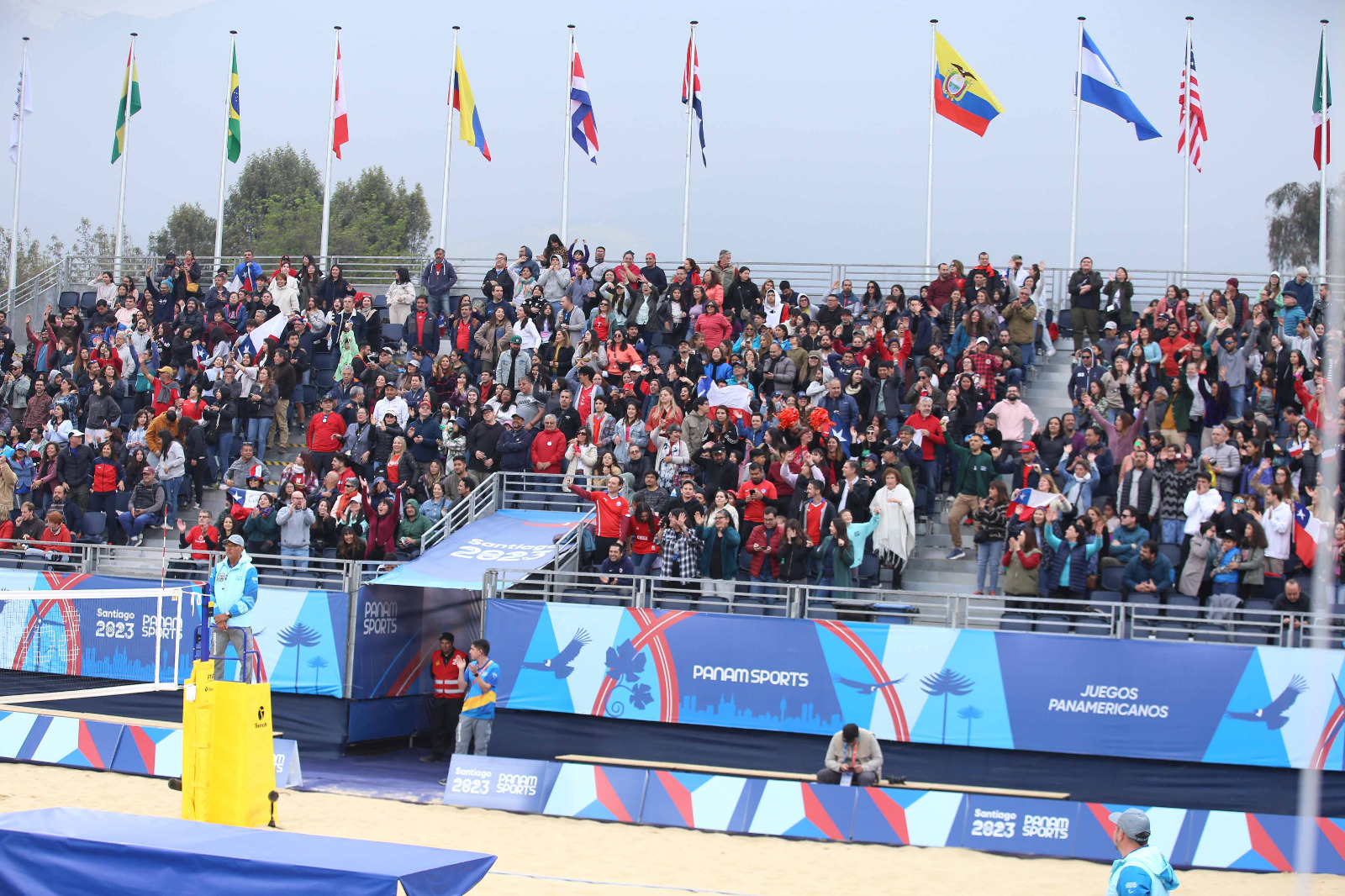 A great atmosphere in Santiago 2023 beach volleyball