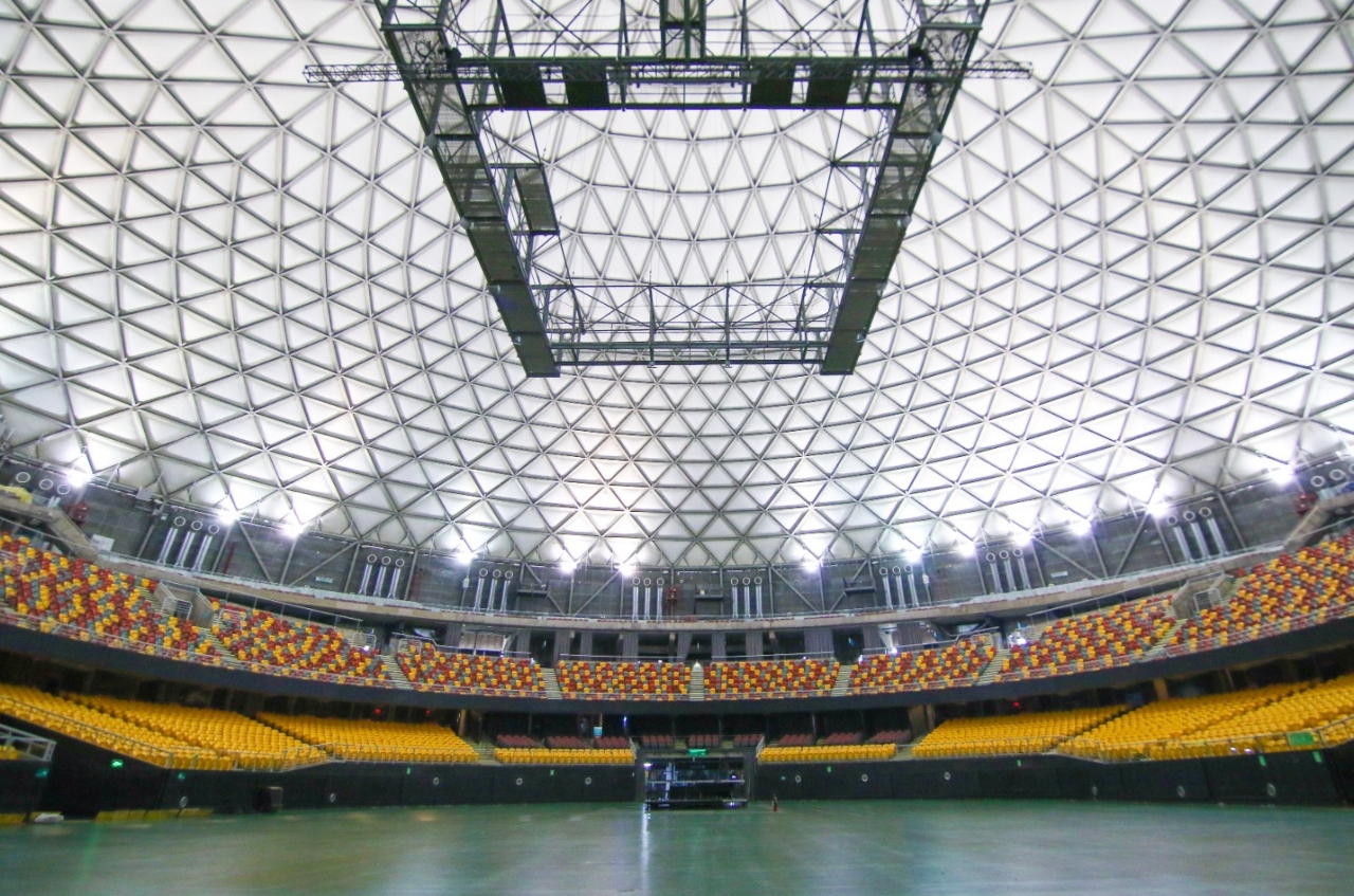 Arena Parque O'Higgins is ready 😍! Let's take a look of the Volleyball  Venue at 2023 Pan American Games Santiago 2023. Click link in…