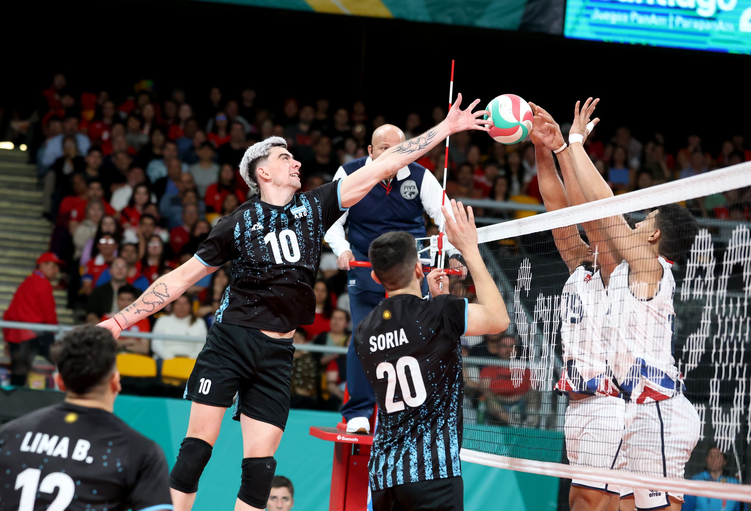 Argentina beats Dominican Republic to remain undefeated at Santiago 2023