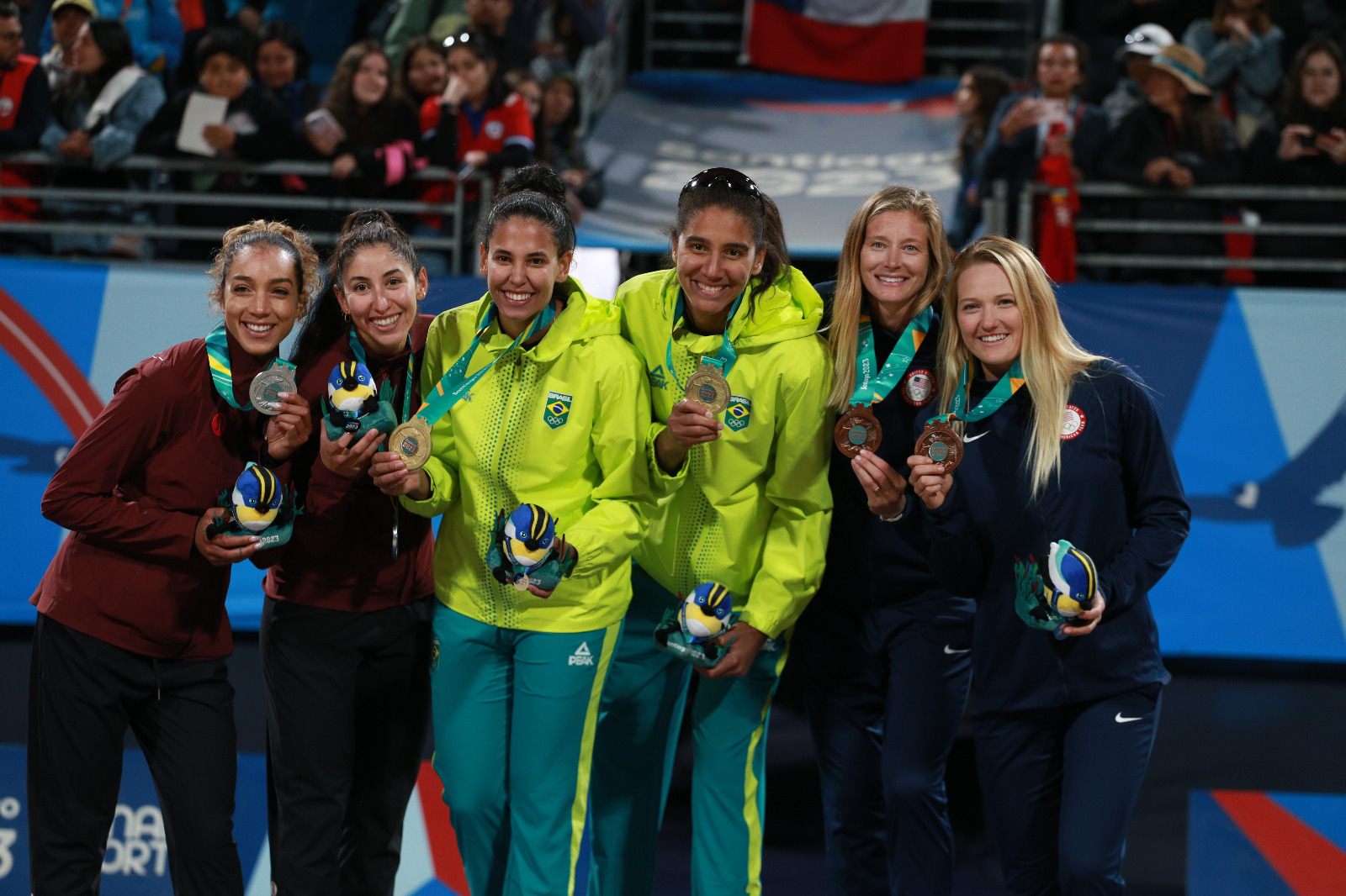 Brazilians Ana Patricia and Duda Brazil Champions of Women’s Beach Volleyball at Santiago 2023