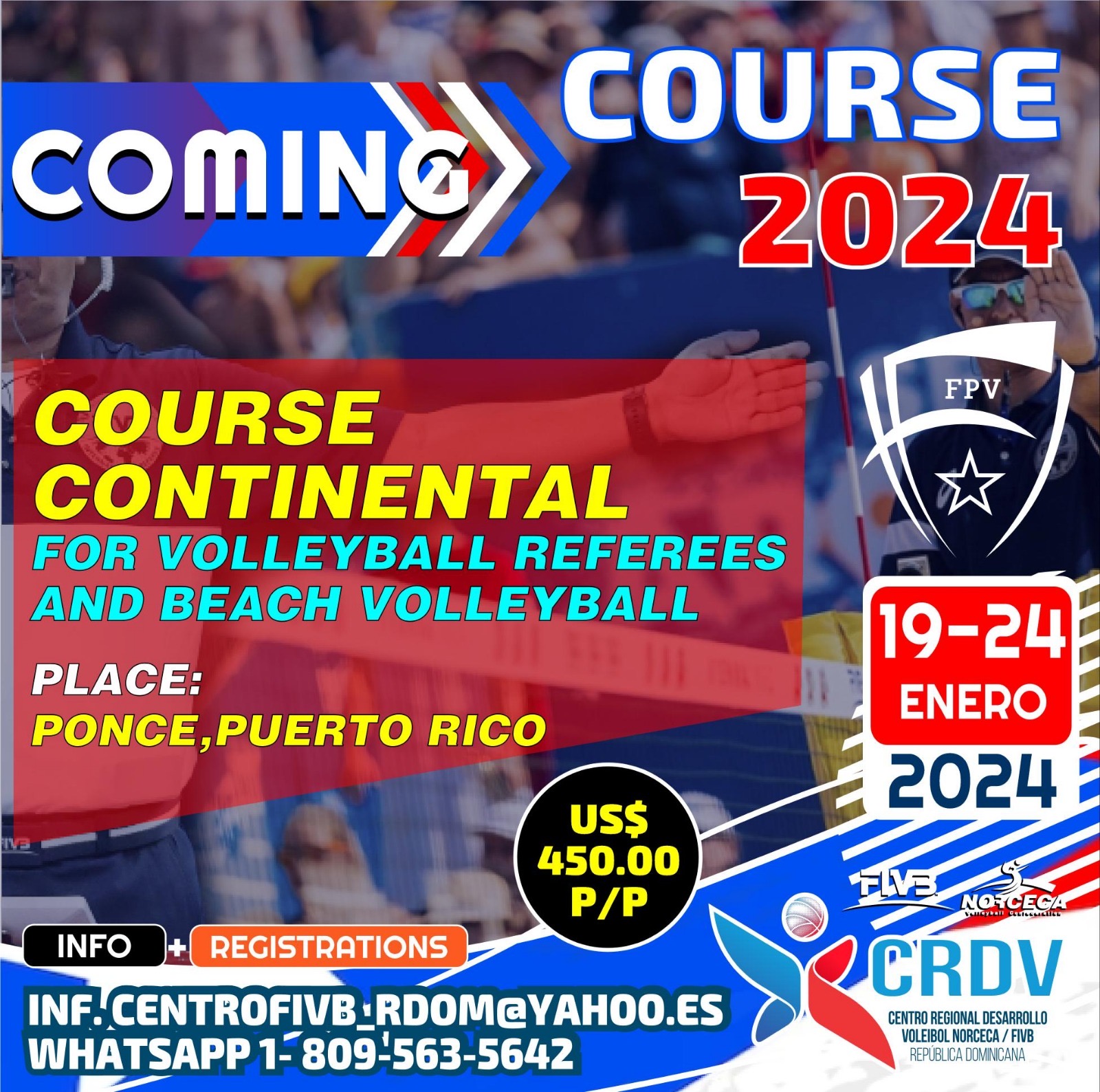 Soon Continental Volleyball and Beach Volleyball Refereeing Course