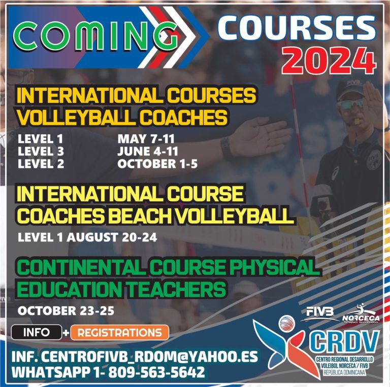 NORCECA/FIVB Regional Development Center Announces 2024 Courses
