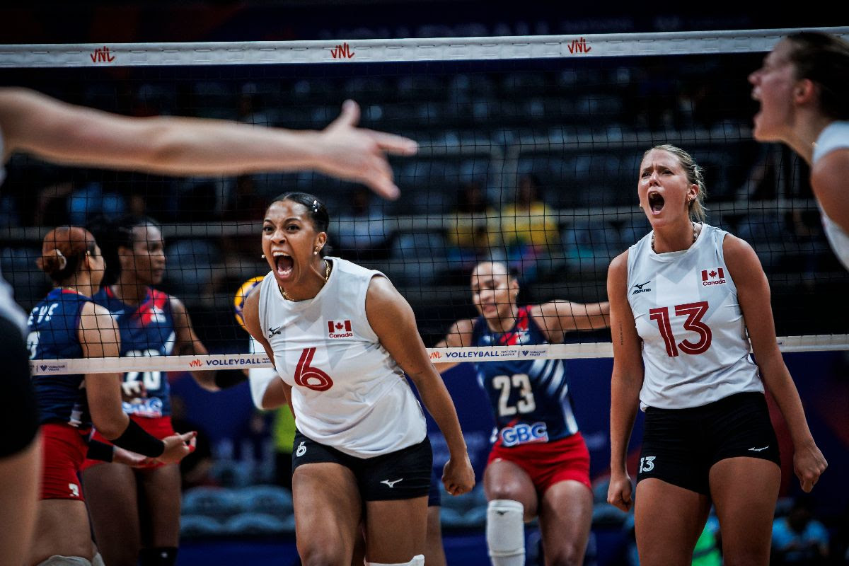 Canada earns first win at 2024 VNL
