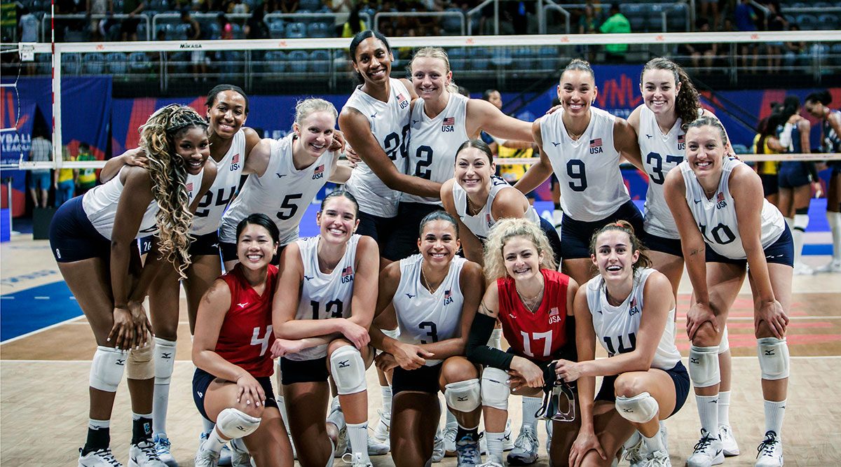 United States Sweep Dominican Republic to End VNL Week 1