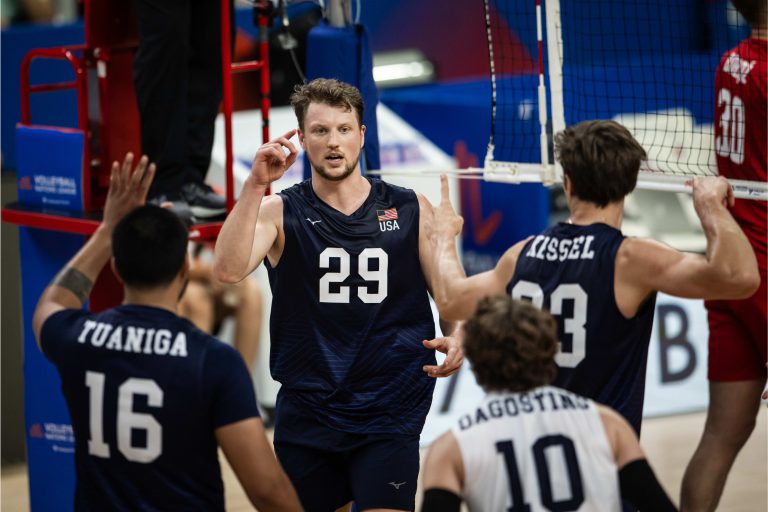 Tough Start for Young U.S. Squad Against Defending VNL Champs