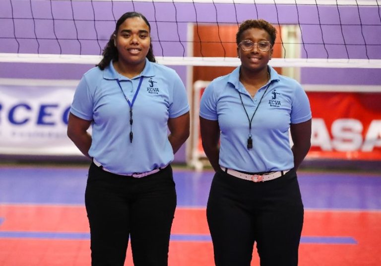 Historic All -Female Referee Duo officiate in ECVA Men’s Final