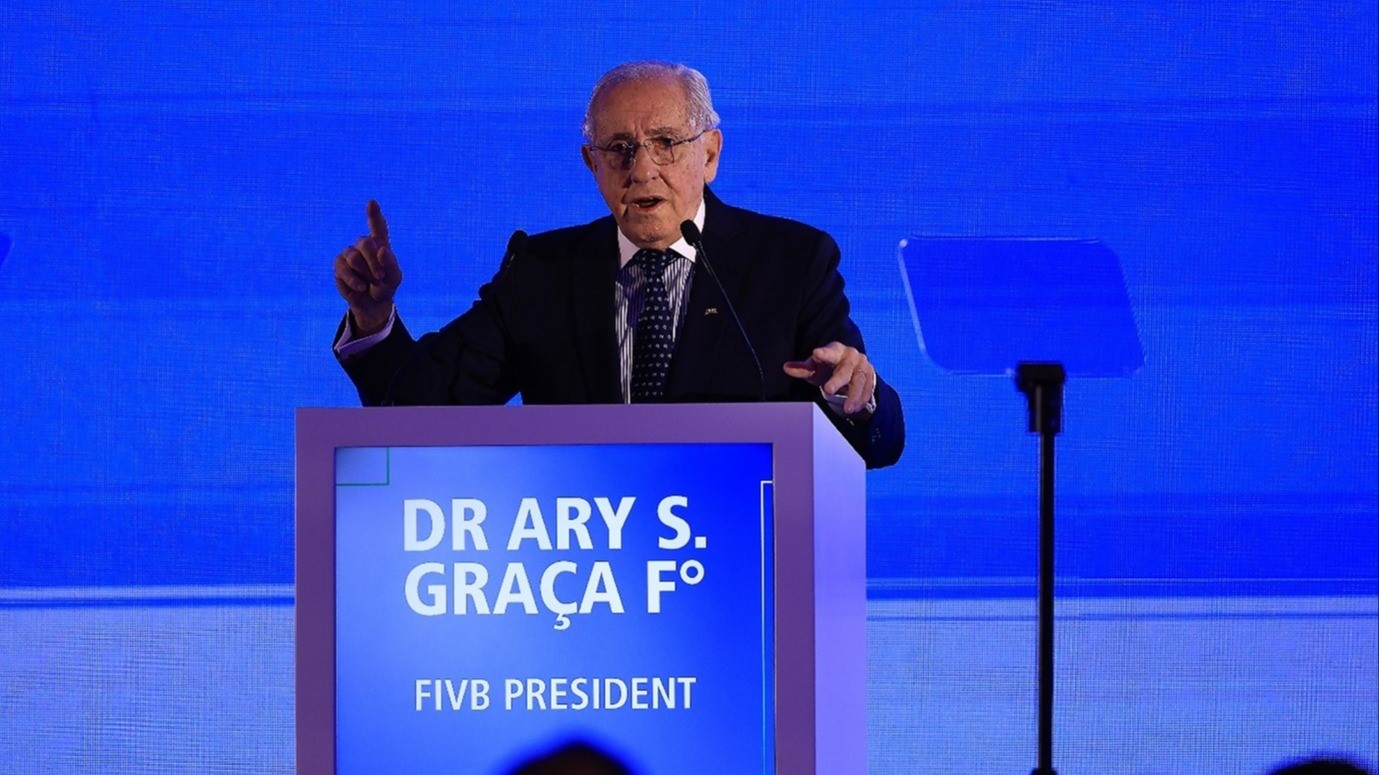 FIVB President Dr Ary S. Graça F° Opens the 39 the World Congress As Head of Global Volleyball Family