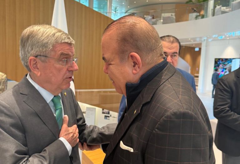 Cristóbal Marte Hoffiz Meets with IOC President Thomas Bach in Lausanne