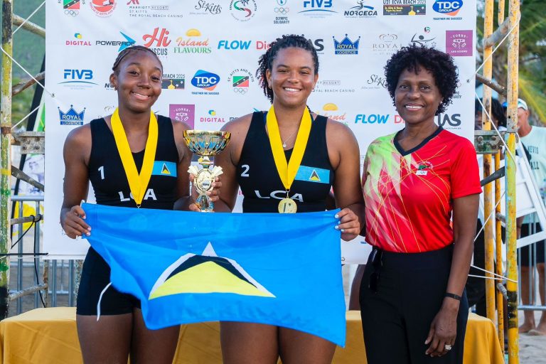 St. Lucia’s Phillip and Ericka Crowned Undefeated ECVA U21 Women’s Champions