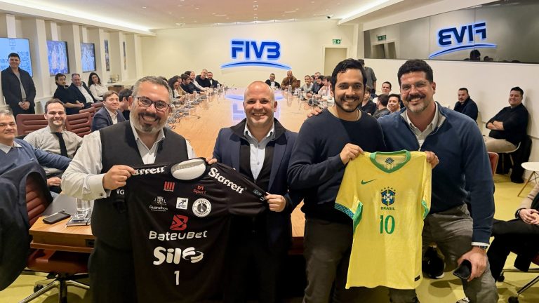 FIVB welcomes Brazil Football Confederation Academy to Volleyball House