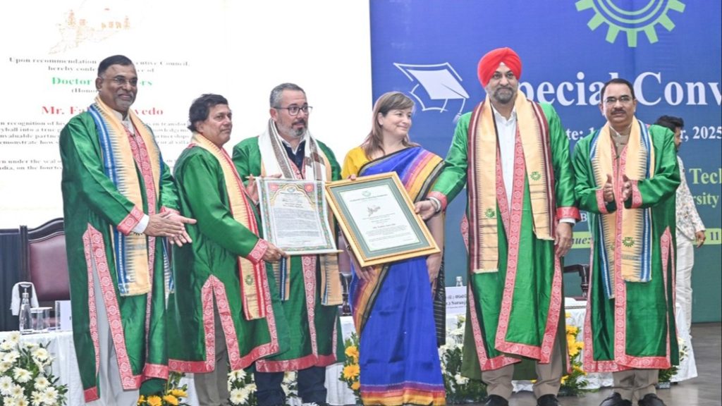 Universities of India recognize leadership advancing global volleyball