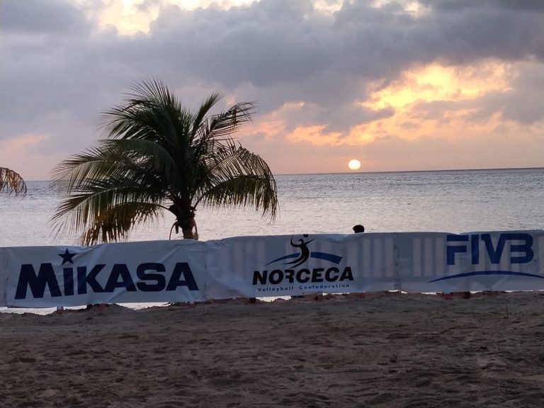 Everything Set for the Start of the Seventh Stop of the NORCECA Beach Tour in Roatán