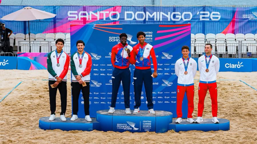 Damián Gómez and Eblis Veranes Return Cuba to the Top of CAC Games Men’s Beach Volleyball